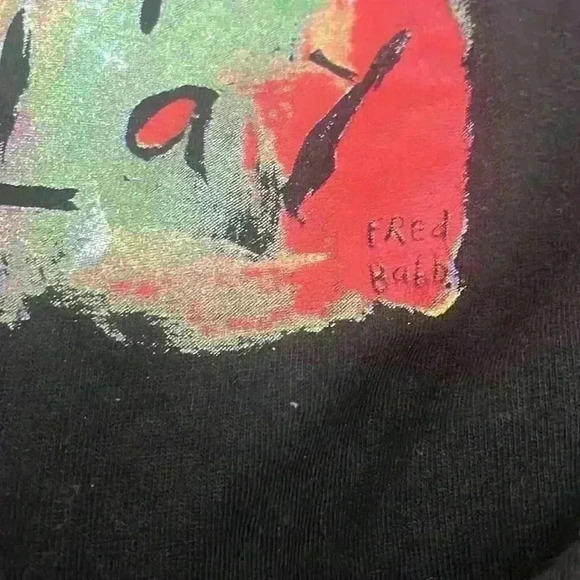 Vintage 90s Fred Babb Artwork T Shirt - Picture 6 of 7